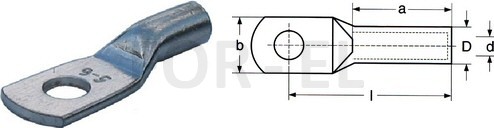 Tubular cable lugs