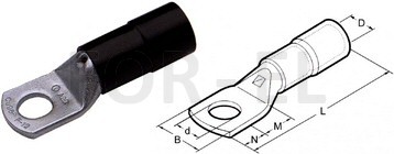 Insulated tubular cable lugs