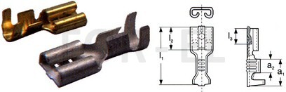 Uninsulated female disconnectors