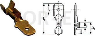 Tab male uninsulated