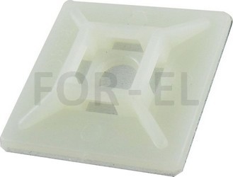 Cable mounting base self adhesive